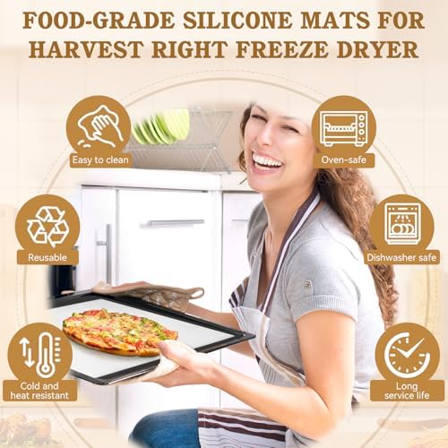 Silicone Mats for Harvest Right Freeze Dryer Trays, Medium, 5-Piece