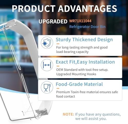WR71X11044 WR71X11059 Refrigerator Door Shelf Bin (Right Side)