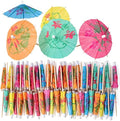 [200 Pcs] Cocktail Drink Umbrella Picks Toothpicks - Mini Paper
