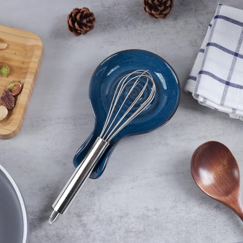JINIHFW Spoon Rest for Kitchen, Ceramic Spoon Holder for Stove Top