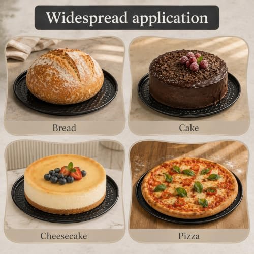 4 Pcs 6 Inch Non Stick Springform Pan with Baking Papers