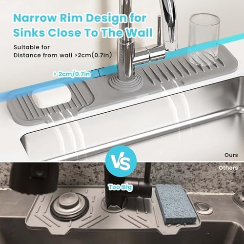 Daily Treasures 45 x 10 cm Splash Sink Guard,Narrow Rim Design