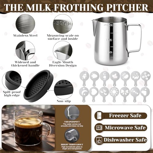 Mifoci 24 Pcs 51mm Espresso Accessories Kit Coffee Tamper Gift Set
