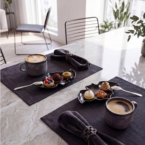 Domensi Bat Spoon Holder for Stove Top Ceramic Goth Spoon Rest for
