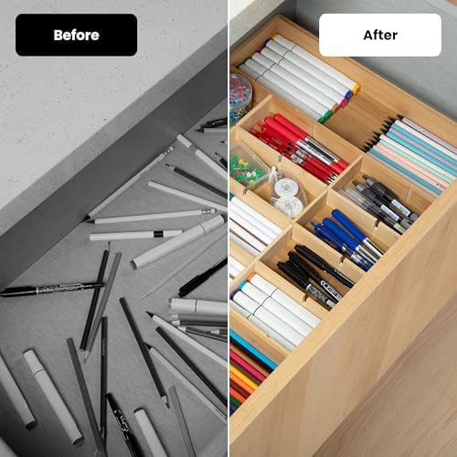 Talented Kitchen Expandable Silverware Drawer Organizer - Adjustable