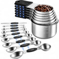 Magnetic Measuring Cups and Spoons Set - 304 Stainless Steel