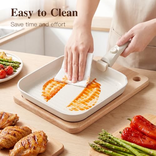 GIPP 18PCS Pots and Pans Set Non Stick Cookware Set with Detachable