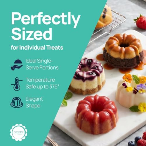 O’Creme Bakeable Plastic Mini Cake Pan with Container - Baking Pan