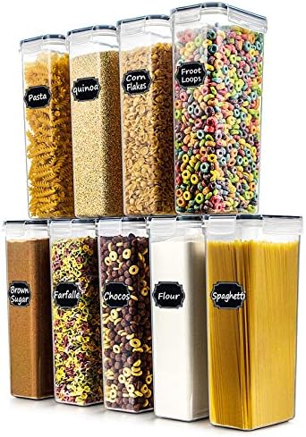 Wildone 2.8L Pasta Containers for Pantry Organization and Storage