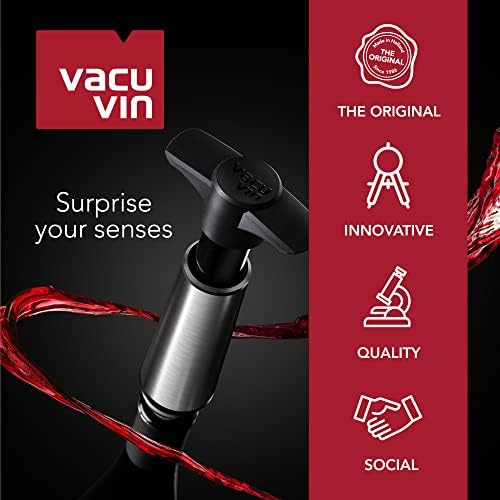 Vacu Vin VACUVIN0881050 Wine Stopper - Gray