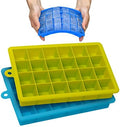 AYI&AYEE Silicone Ice Cube Trays with Lids, 2 Pack 24 Cavity Molds for