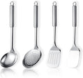 Stainless Steel Cooking Utensils Set 4 Pieces, Kitchen Tools Set