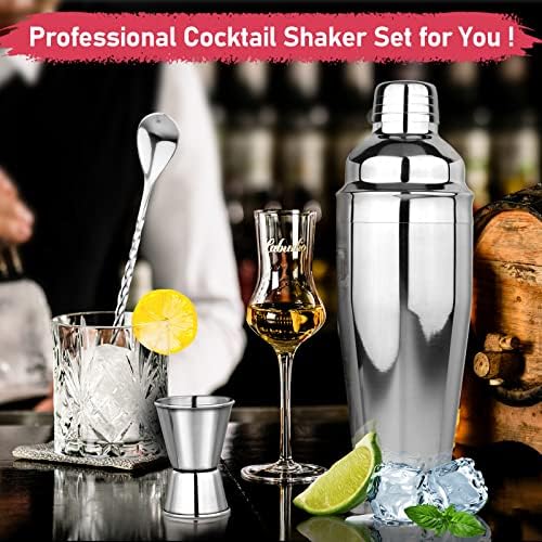 24oz Cocktail Shaker Set Martini Shaker Set Bartender Set