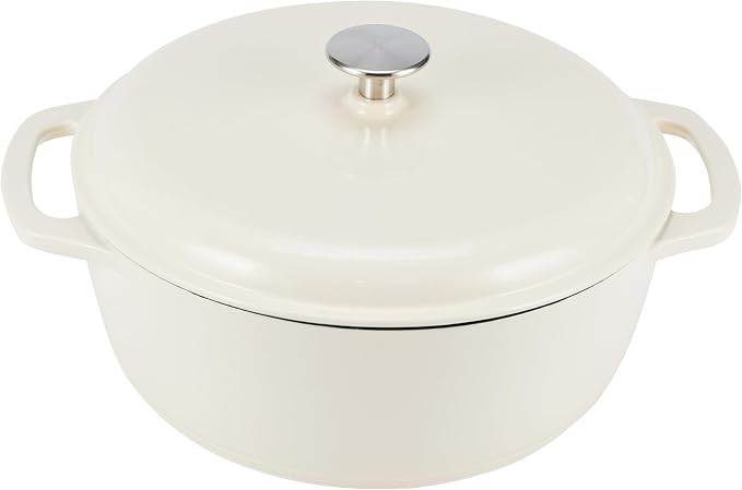 Amazon Basics Enameled Cast Iron Dutch Oven Pot by AmazonBasics