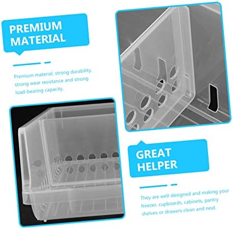 Refrigerator Soda Can Organizer Stackable PP Storage Bin for Kitchen