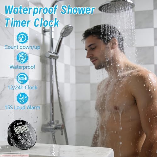 Digital Waterproof Shower Timer, Magnetic