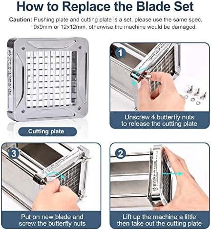 Sopito French Fry Cutter, Stainless Steel