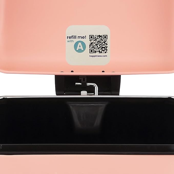 happimess HPM1007J Betty Retro 8-Gallon Step-Open Trash Can, Fingerprint - Image 7