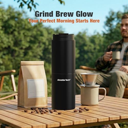 2-in-1 Portable Electric Burr Coffee Grinder, 38 Settings
