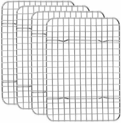 Homikit Stainless Steel Cooling Rack Set for Quarter Sheet Pan, 12x9