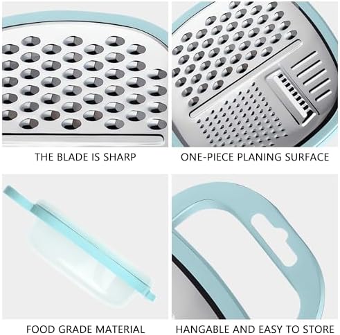 3 in 1 Vegetable Slicer with Storage Box, Stainless Steel Cheese Box