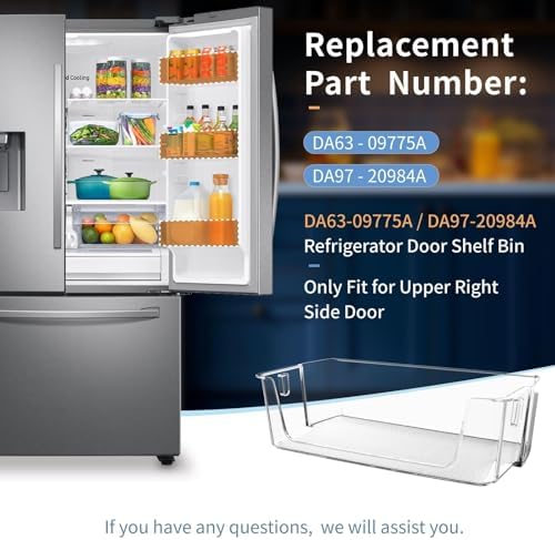 DA63-09775A DA97-20984A Refrigerator Door Bin (Right Side)