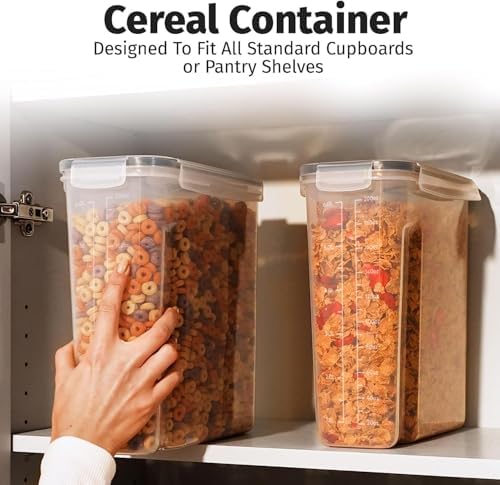 Shazo Airtight Food Storage Containers, 2 Pack, 6.3L