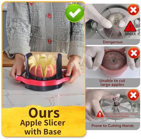 Newness Pineapple Corer and Slicer & Apple Slicer 12 Thin Slices