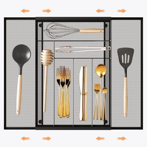 Sedegn Metal Mesh Silverware Organizer, Large
