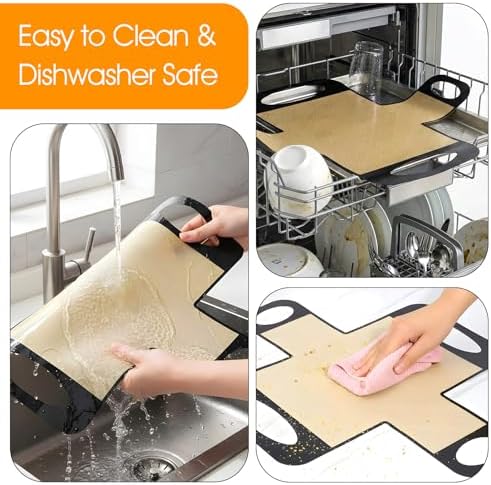 2Pcs Silicone Bread Loaf Pan Liners, Reusable Bread Sling with 4