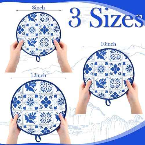 Honeydak 2 Pcs 12 Inch Tortilla Warmer Pouch,Blue