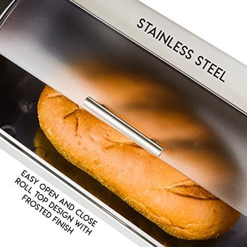 Stainless Steel Bread Box for Kitchen Countertop