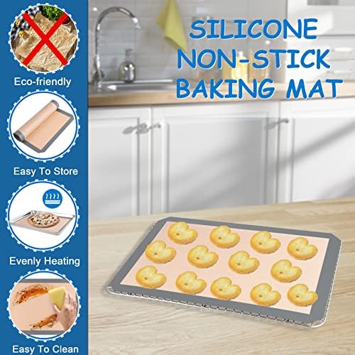 P&P CHEF 16 x 12 x 1 Inch Toaster Oven Pan Tray, 3Pcs