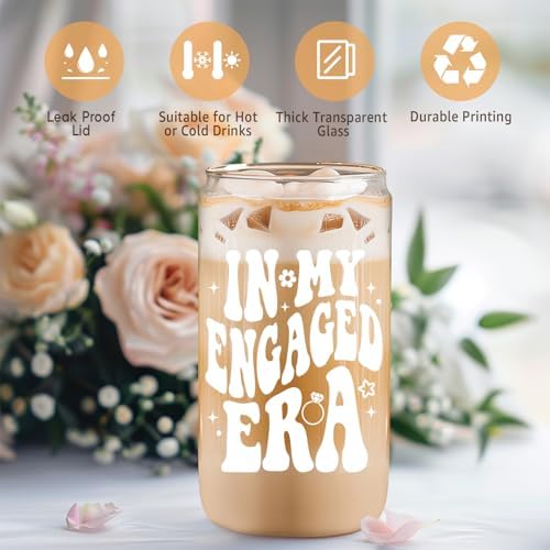 Coolife 16 oz Engaged Era Cup, Engagement Gifts for Women Her Fiance