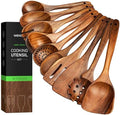 10-Piece Teak Wooden Utensil Set