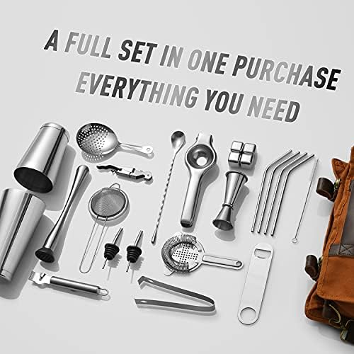 Bartender Kit Gift for New Bartender | Professional 25-Piece mixology