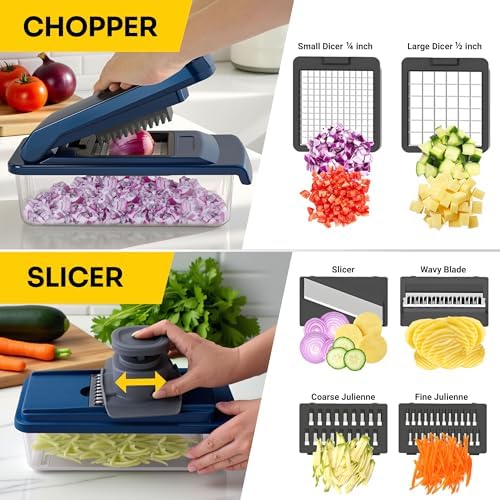 UltraChop All-In-1 Vegetable Chopper, Blue