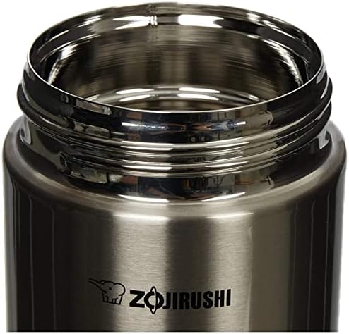 Zojirushi Steel Food Jar, 25-Ounce, Black/Stainless