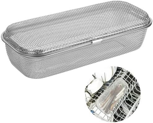 Stainless Steel Dishwasher Basket, Utensil Cutlery Storage Organizer