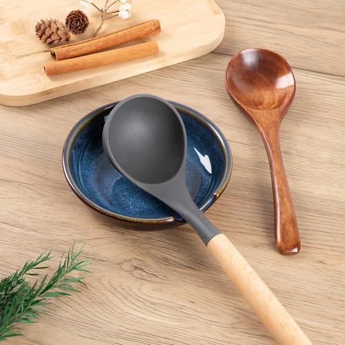 Ceramic Spoon Rest for Stove Top, Spoon Holder for Kitchen Counter