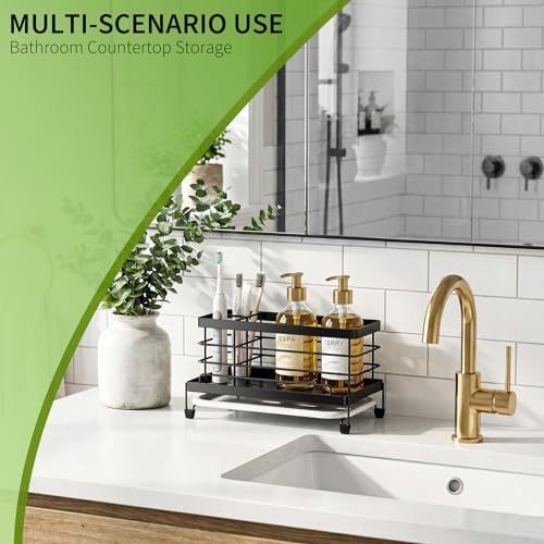 Cisily Sponge Holder for Kitchen, Sink Caddy Organizer, Kitchen Sink