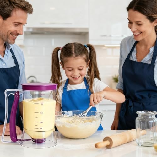 Pancake Batter Dispenser with Squeeze Handle