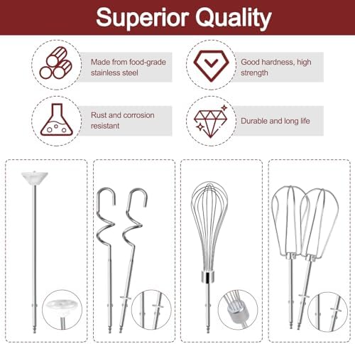Hand Mixer Beaters Attachments for Cuisinart Hand Mixer CHM Series