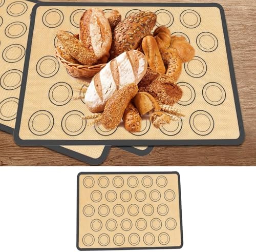 Silicone Baking Mats, Non StickReusable Bakeware Mat for KItchen