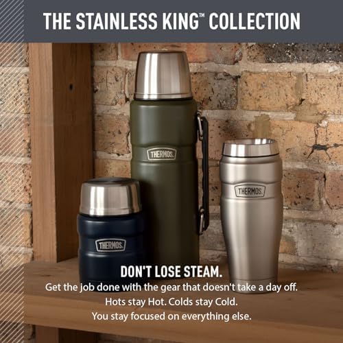 THERMOS Stainless King Vacuum-Insulated Beverage Bottle, 40 Ounce