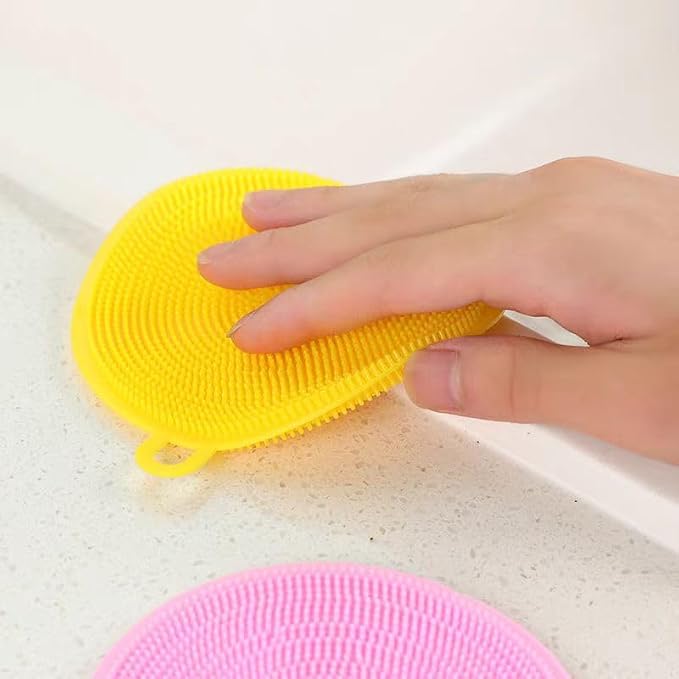 Silicone Dish Scrubber, Food Grade BPA Free Reusable Rubber Sponges Dishwasher - Image 6