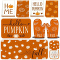 Tieshankao 10PCS Fall Pumpkin Kitchen Decor Set for Home, Baking Gifts
