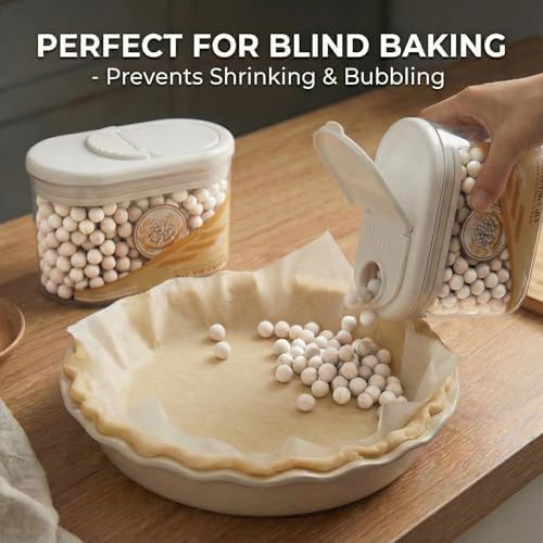 Ceramic Pie Weights,1.7 LB Reusable 10mm Baking Beans Pie Crust