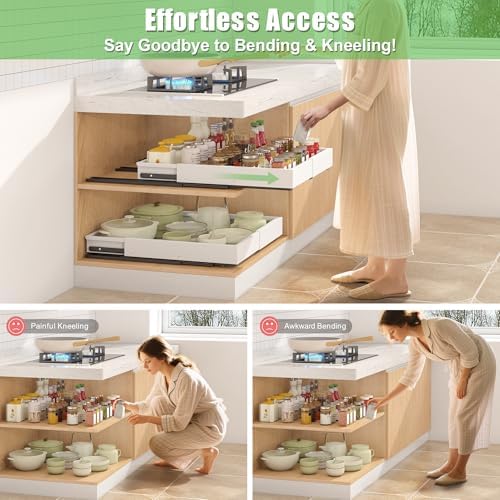 1 Pcs Pull Out Drawers for Cabinets Organizer Expandable