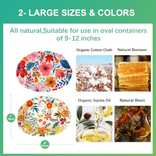 Set of 2 Oval Beeswax Bread Proofing Baskets